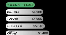 10年費用僅4035美元！陶琳：特斯拉是維護成本最低的品牌