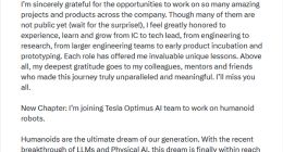 蘋果AI人才流失加劇：技術主管轉投特斯拉Optimus團隊，引發戰略擔憂